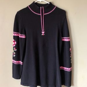 Hanna Andersson black with design sweater
